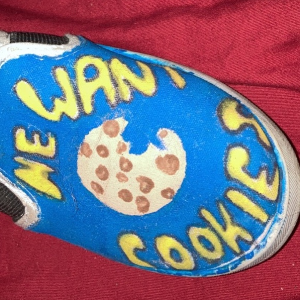 Custom Cookie Monster shoes